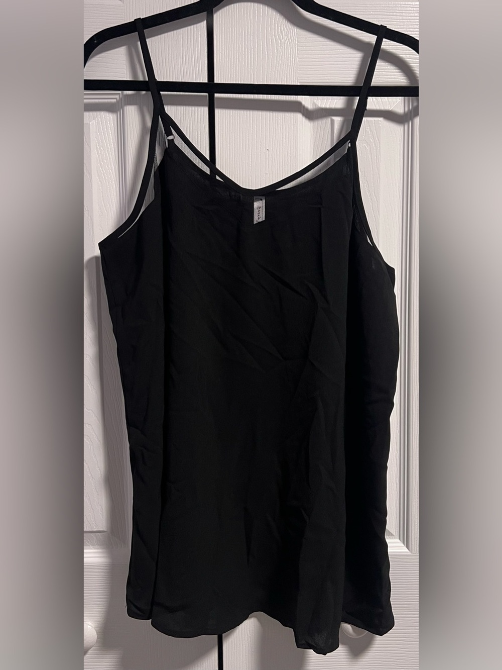 GOORY V-Neck Dressy Camisole With Sheer Collar